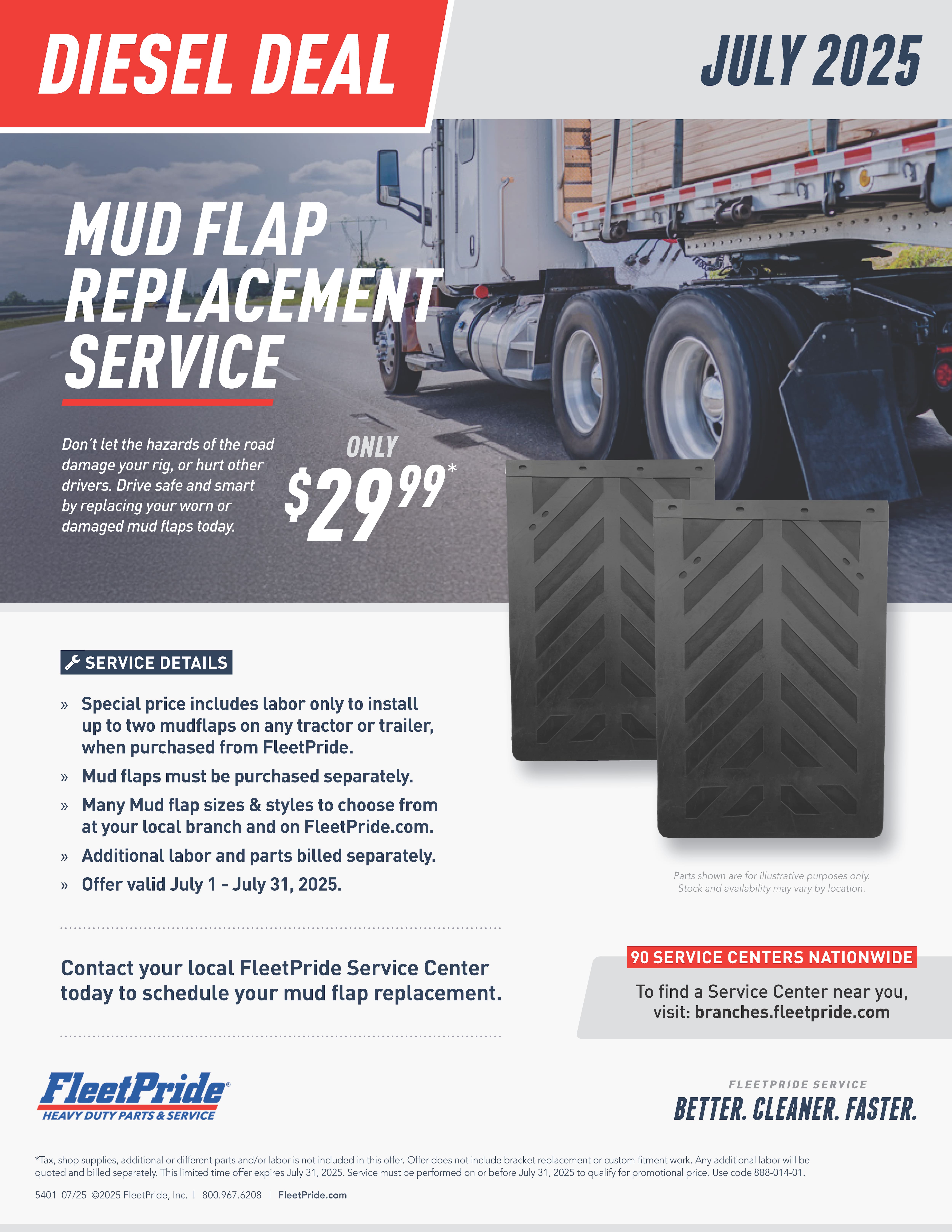 Mud Flap Replacement Diesel Deal Service